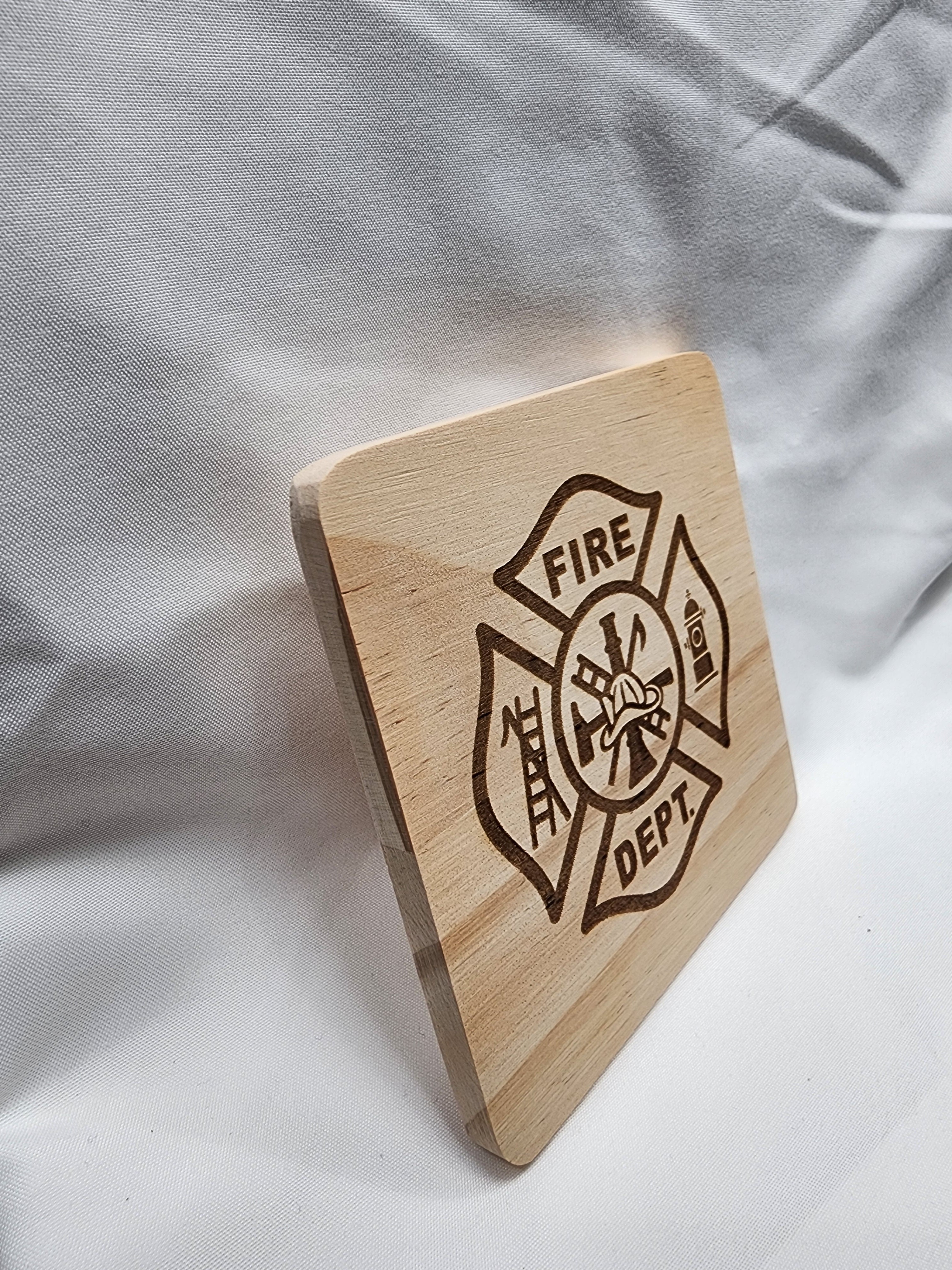 Firefighter Coaster Set
